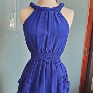 Flirty Silk Summer Dress by Sophia Eugene Royal Purple Size 0 (fits like size 2)
